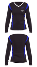 Montgomery City Elementary School 52658287 Women's Long Sleeve V-neck Shirt - 33