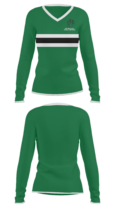 Nordonia High School Gymnastics 46935938 Women's Long Sleeve V-neck Shirt - 31