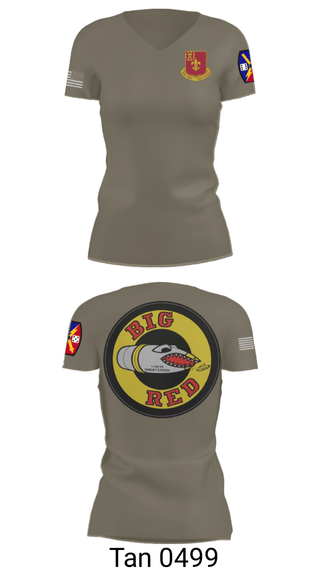 Women's Short Sleeve Vneck Shirt, 1-145 FA, National Guard, Teamtime, Team time, sublimation, custom sports apparel, team uniforms, spirit wear, spiritwear, sports uniforms, custom shirts, team store, custom team store, fundraiser sports, apparel fundraiser