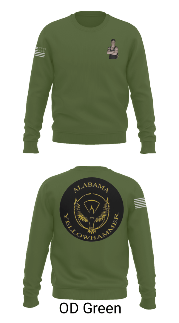 Crew Neck Sweatshirt, Alabama Yellowhammer Camp579, , Teamtime, Team time, sublimation, custom sports apparel, team uniforms, spirit wear, spiritwear, sports uniforms, custom shirts, team store, custom team store, fundraiser sports, apparel fundraiser