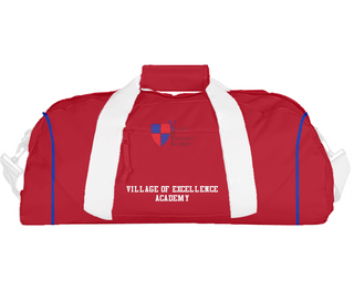 Duffle Bag, Village Of Excellence Academy, Spirit Store, Teamtime, Team time, sublimation, custom sports apparel, team uniforms, spirit wear, spiritwear, sports uniforms, custom shirts, team store, custom team store, fundraiser sports, apparel fundraiser