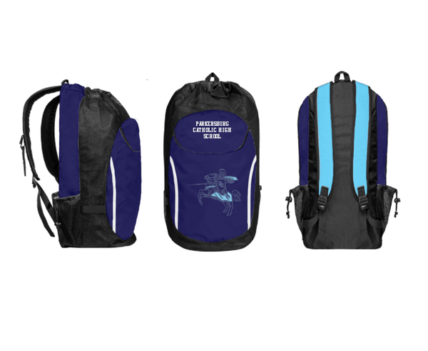 Gear Bag, Parkersburg Catholic High School, Spirit Store, Teamtime, Team time, sublimation, custom sports apparel, team uniforms, spirit wear, spiritwear, sports uniforms, custom shirts, team store, custom team store, fundraiser sports, apparel fundraiser