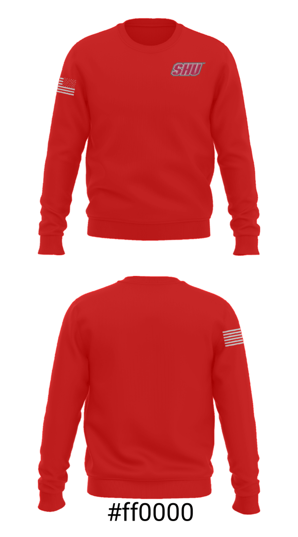 Crew Neck Sweatshirt, Sacred Heart University Basketball, Women's Basketball, Teamtime, Team time, sublimation, custom sports apparel, team uniforms, spirit wear, spiritwear, sports uniforms, custom shirts, team store, custom team store, fundraiser sports, apparel fundraiser
