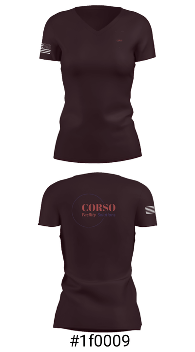 Corso Air Services 36015398 Women's Short Sleeve V-neck Shirt - 21