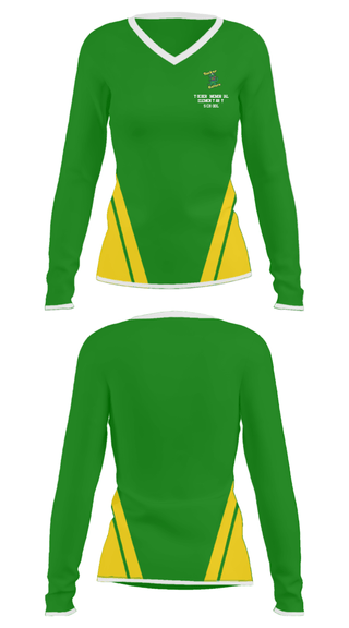 Women's Long Sleeve Vneck Shirt, Tucker Memorial Elementary School, Spirit Store, Teamtime, Team time, sublimation, custom sports apparel, team uniforms, spirit wear, spiritwear, sports uniforms, custom shirts, team store, custom team store, fundraiser sports, apparel fundraiser