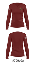 Stanton County High School 34760874 Women's Long Sleeve V-neck Shirt - 20
