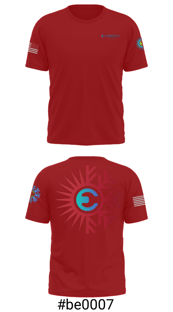 Short Sleeve Performance Shirt, Elemental HVAC, , Teamtime, Team time, sublimation, custom sports apparel, team uniforms, spirit wear, spiritwear, sports uniforms, custom shirts, team store, custom team store, fundraiser sports, apparel fundraiser