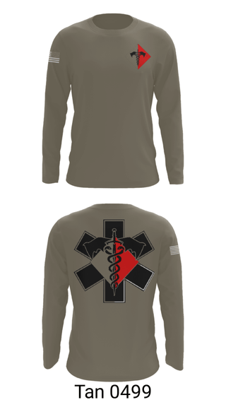 Long Sleeve Performance Shirt, 307th Medics, Army, Teamtime, Team time, sublimation, custom sports apparel, team uniforms, spirit wear, spiritwear, sports uniforms, custom shirts, team store, custom team store, fundraiser sports, apparel fundraiser