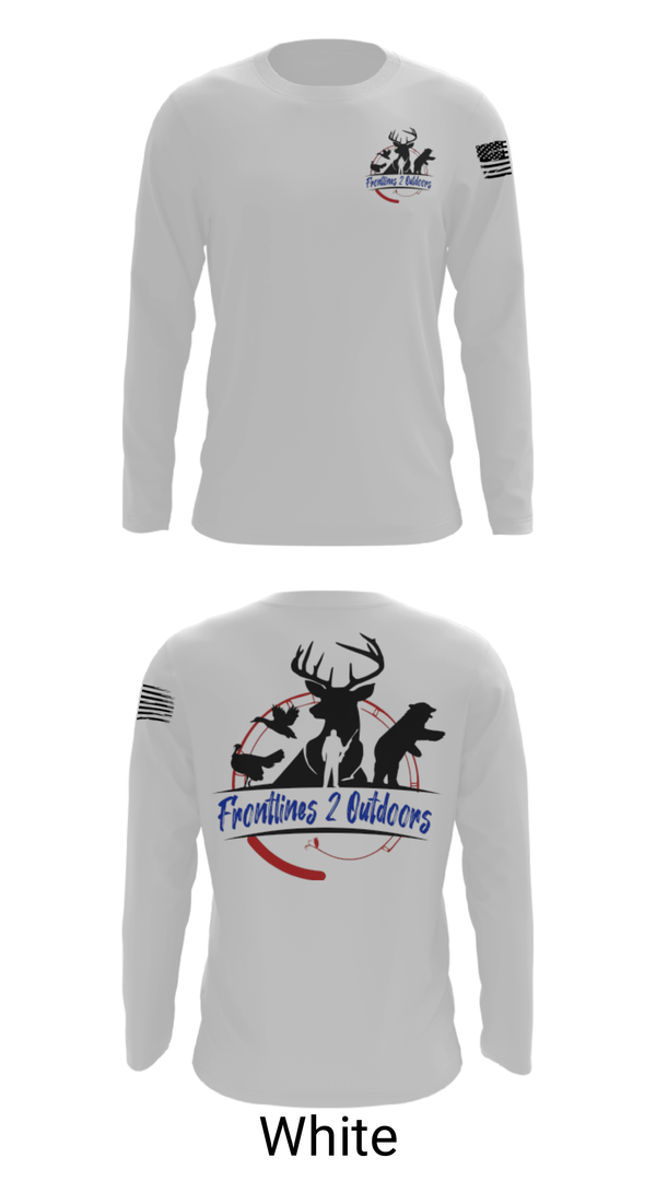 Long Sleeve Performance Shirt, Frontlines 2 Outdoors (F2O), , Teamtime, Team time, sublimation, custom sports apparel, team uniforms, spirit wear, spiritwear, sports uniforms, custom shirts, team store, custom team store, fundraiser sports, apparel fundraiser