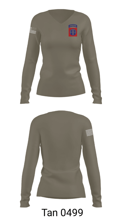 1-319th AFAR 20885310 Women's Long Sleeve V-neck Shirt - 39
