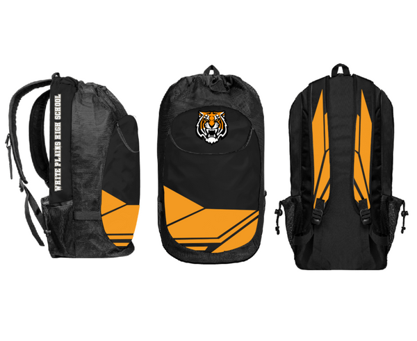 Gear Bag, White Plains High School, Spirit Store, Teamtime, Team time, sublimation, custom sports apparel, team uniforms, spirit wear, spiritwear, sports uniforms, custom shirts, team store, custom team store, fundraiser sports, apparel fundraiser