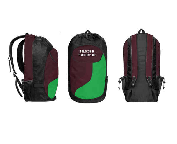 Gear Bag, Diamond Properties, Men's Basketball, Teamtime, Team time, sublimation, custom sports apparel, team uniforms, spirit wear, spiritwear, sports uniforms, custom shirts, team store, custom team store, fundraiser sports, apparel fundraiser