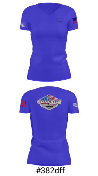 Women's Short Sleeve Vneck Shirt, RBJ Concrete, , Teamtime, Team time, sublimation, custom sports apparel, team uniforms, spirit wear, spiritwear, sports uniforms, custom shirts, team store, custom team store, fundraiser sports, apparel fundraiser
