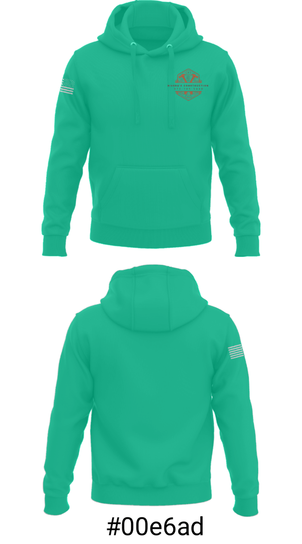 Hoodie, Rivera's Construction, , Teamtime, Team time, sublimation, custom sports apparel, team uniforms, spirit wear, spiritwear, sports uniforms, custom shirts, team store, custom team store, fundraiser sports, apparel fundraiser
