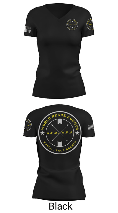 WPA 1st Infantry 46853550 Women's Short Sleeve V-neck Shirt - 20