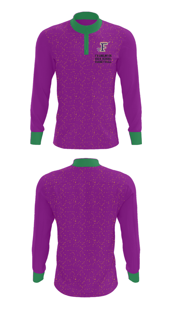 Quarter Zip Jacket, Franklinton High School Basketball, Women's Basketball, Teamtime, Team time, sublimation, custom sports apparel, team uniforms, spirit wear, spiritwear, sports uniforms, custom shirts, team store, custom team store, fundraiser sports, apparel fundraiser