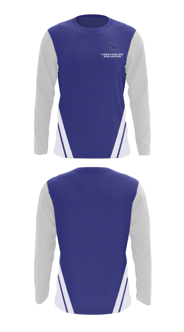 Long Sleeve Performance Shirt, Randolph-Henry High School Wrestling, Wrestling, Teamtime, Team time, sublimation, custom sports apparel, team uniforms, spirit wear, spiritwear, sports uniforms, custom shirts, team store, custom team store, fundraiser sports, apparel fundraiser