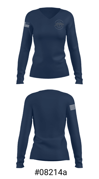 Women's Long Sleeve Vneck Shirt, Surprise Lake Middle School Wrestling, Wrestling, Teamtime, Team time, sublimation, custom sports apparel, team uniforms, spirit wear, spiritwear, sports uniforms, custom shirts, team store, custom team store, fundraiser sports, apparel fundraiser