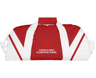 Duffle Bag, Winfield Scott Elementary School, Spirit Store, Teamtime, Team time, sublimation, custom sports apparel, team uniforms, spirit wear, spiritwear, sports uniforms, custom shirts, team store, custom team store, fundraiser sports, apparel fundraiser