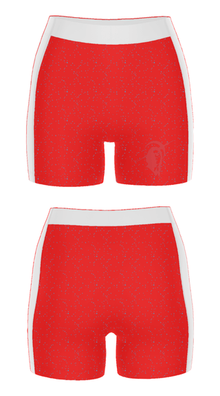 Women's Compression Shorts, Wyoming Indian Elementary School, Spirit Store, Teamtime, Team time, sublimation, custom sports apparel, team uniforms, spirit wear, spiritwear, sports uniforms, custom shirts, team store, custom team store, fundraiser sports, apparel fundraiser