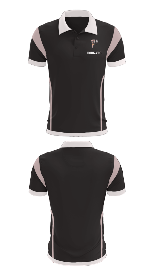 Short Sleeve Performance Polo, Bobcats, Cross Country, Teamtime, Team time, sublimation, custom sports apparel, team uniforms, spirit wear, spiritwear, sports uniforms, custom shirts, team store, custom team store, fundraiser sports, apparel fundraiser