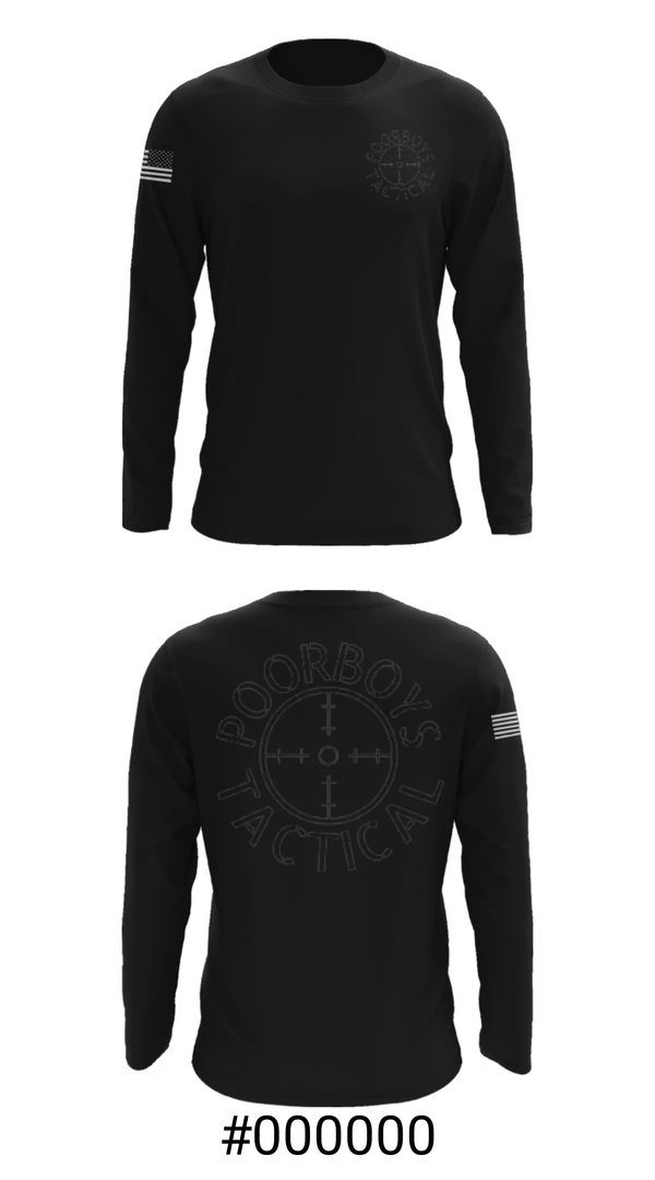 Long Sleeve Performance Shirt, Poorboys Tactical, , Teamtime, Team time, sublimation, custom sports apparel, team uniforms, spirit wear, spiritwear, sports uniforms, custom shirts, team store, custom team store, fundraiser sports, apparel fundraiser