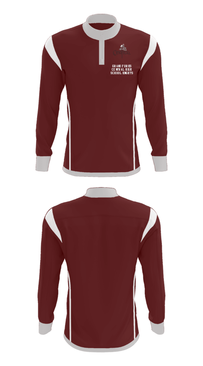 Grand Forks Central High School Knights 60500711 Quarter Zip Jacket - 37