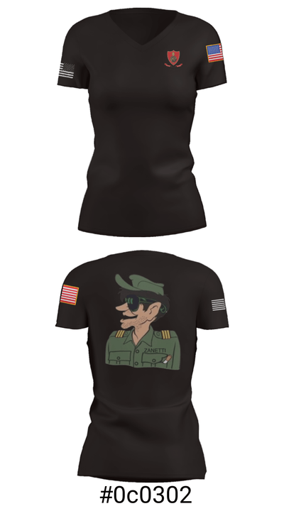 Legión Extranjera USA 37653528 Women's Short Sleeve V-neck Shirt - 4