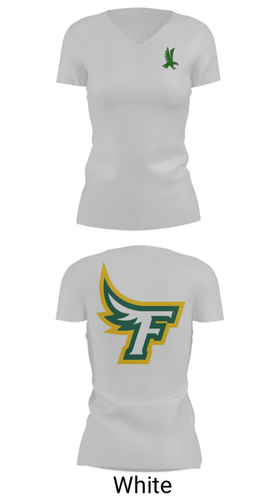 Akron Firestone High School Wresling 83241216 Women's Short Sleeve V-neck Shirt - 7