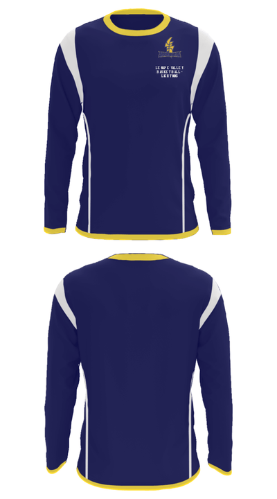Lenape Valley Basketball - Lightning 25899195 Long Sleeve Performance Shirt - 34