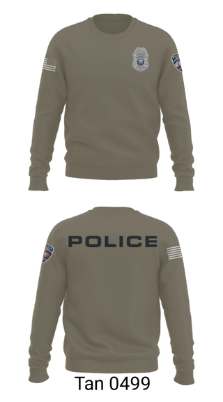 Crew Neck Sweatshirt, , Police, Teamtime, Team time, sublimation, custom sports apparel, team uniforms, spirit wear, spiritwear, sports uniforms, custom shirts, team store, custom team store, fundraiser sports, apparel fundraiser