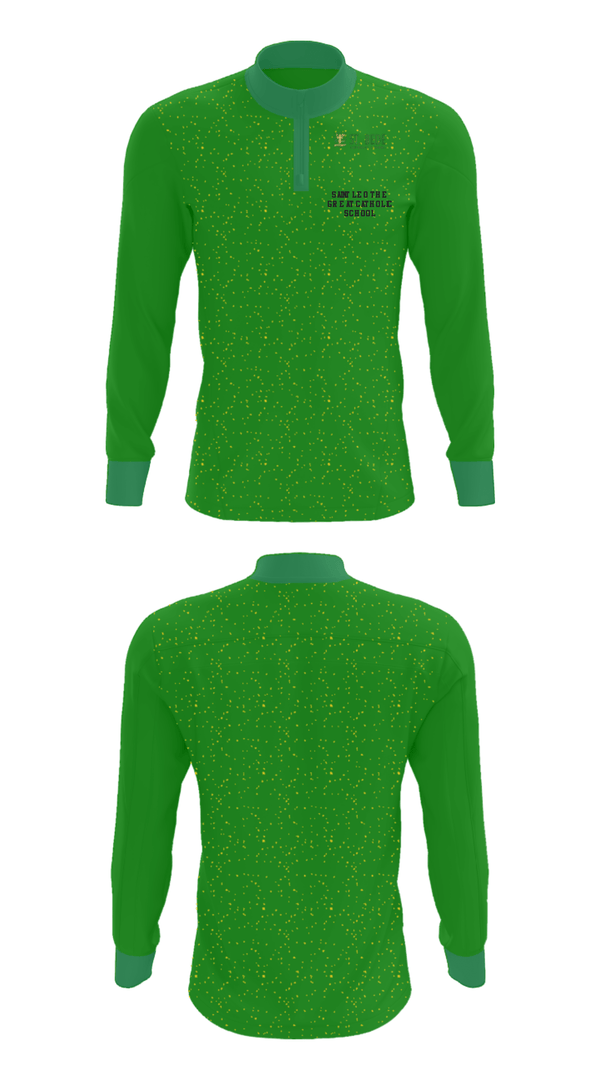 Quarter Zip Jacket, Saint Leo the Great Catholic School, Spirit Store, Teamtime, Team time, sublimation, custom sports apparel, team uniforms, spirit wear, spiritwear, sports uniforms, custom shirts, team store, custom team store, fundraiser sports, apparel fundraiser
