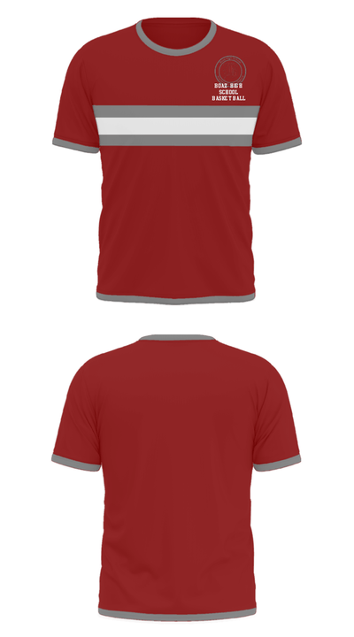 Boaz High School Basketball 15344082 Short Sleeve Performance Shirt - 22