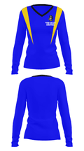 Lisbon Central High School Basketball 69472908 Women's Long Sleeve V-neck Shirt - 29