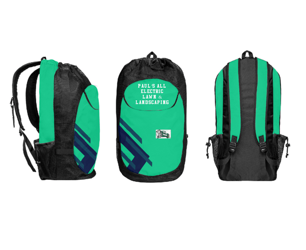 Gear Bag, PAUL’S ALL ELECTRIC LAWN & LANDSCAPING, , Teamtime, Team time, sublimation, custom sports apparel, team uniforms, spirit wear, spiritwear, sports uniforms, custom shirts, team store, custom team store, fundraiser sports, apparel fundraiser