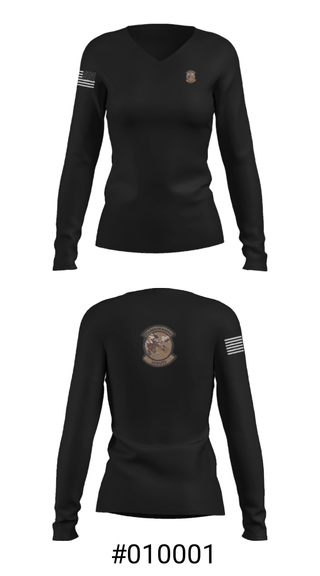 Women's Long Sleeve Vneck Shirt, , Army, Teamtime, Team time, sublimation, custom sports apparel, team uniforms, spirit wear, spiritwear, sports uniforms, custom shirts, team store, custom team store, fundraiser sports, apparel fundraiser