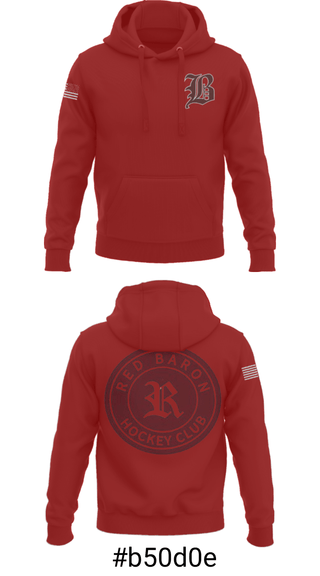 Hoodie, Red Baron Hockey Club, Ice Hockey, Teamtime, Team time, sublimation, custom sports apparel, team uniforms, spirit wear, spiritwear, sports uniforms, custom shirts, team store, custom team store, fundraiser sports, apparel fundraiser