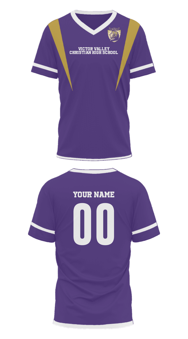 Mens Soccer Jersey, Victor Valley Christian High School, Spirit Store, Teamtime, Team time, sublimation, custom sports apparel, team uniforms, spirit wear, spiritwear, sports uniforms, custom shirts, team store, custom team store, fundraiser sports, apparel fundraiser