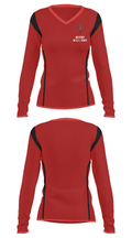 Ravens mill 2023 35032688 Women's Long Sleeve V-neck Shirt - 30