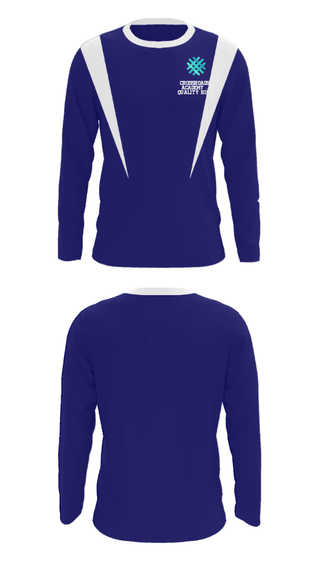 Long Sleeve Performance Shirt, Crossroads Academy – Quality Hill, Spirit Store, Teamtime, Team time, sublimation, custom sports apparel, team uniforms, spirit wear, spiritwear, sports uniforms, custom shirts, team store, custom team store, fundraiser sports, apparel fundraiser