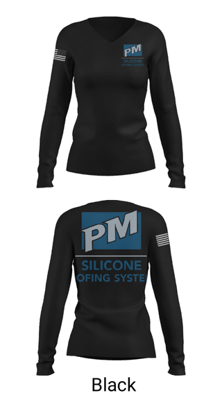 Women's Long Sleeve Vneck Shirt, sA Plus Sustainable Roofing Coatings, , Teamtime, Team time, sublimation, custom sports apparel, team uniforms, spirit wear, spiritwear, sports uniforms, custom shirts, team store, custom team store, fundraiser sports, apparel fundraiser