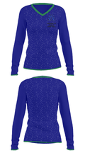 Southampton Academy Basketball 66190653 Women's Long Sleeve V-neck Shirt - 34