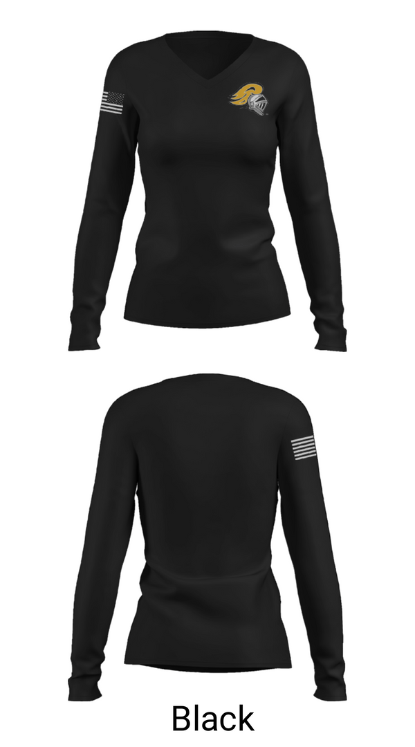 Women's Long Sleeve Vneck Shirt, Moshannon Valley High School, Spirit Store, Teamtime, Team time, sublimation, custom sports apparel, team uniforms, spirit wear, spiritwear, sports uniforms, custom shirts, team store, custom team store, fundraiser sports, apparel fundraiser