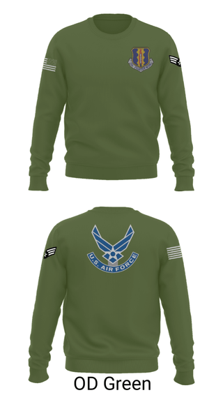 Crew Neck Sweatshirt, 33rd Tactical Fighter Wing, Air Force, Teamtime, Team time, sublimation, custom sports apparel, team uniforms, spirit wear, spiritwear, sports uniforms, custom shirts, team store, custom team store, fundraiser sports, apparel fundraiser