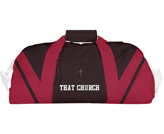 Duffle Bag, That Church, , Teamtime, Team time, sublimation, custom sports apparel, team uniforms, spirit wear, spiritwear, sports uniforms, custom shirts, team store, custom team store, fundraiser sports, apparel fundraiser