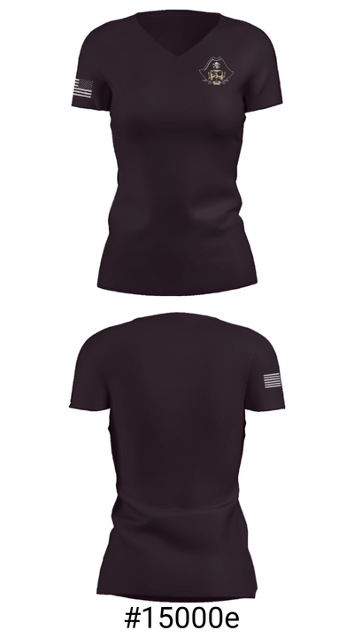 Emerson-Hubbard Jr/Sr High School 69972511 Women's Short Sleeve V-neck Shirt - 21