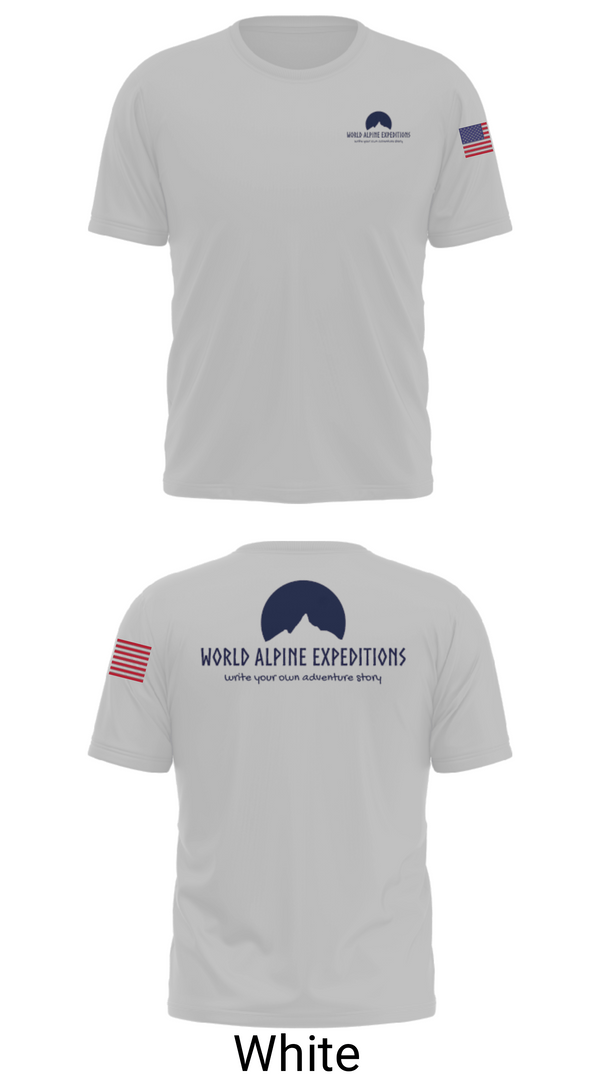 Short Sleeve Performance Shirt, World Alpine Expeditions, , Teamtime, Team time, sublimation, custom sports apparel, team uniforms, spirit wear, spiritwear, sports uniforms, custom shirts, team store, custom team store, fundraiser sports, apparel fundraiser