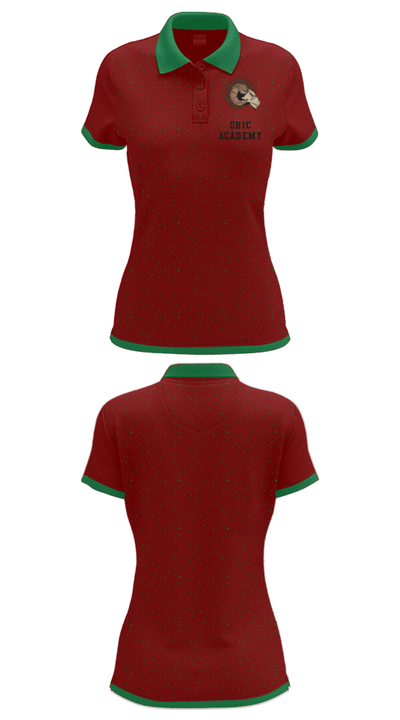 Ubic Academy 41616933 Women's Short Sleeve Performance Polo  - 32