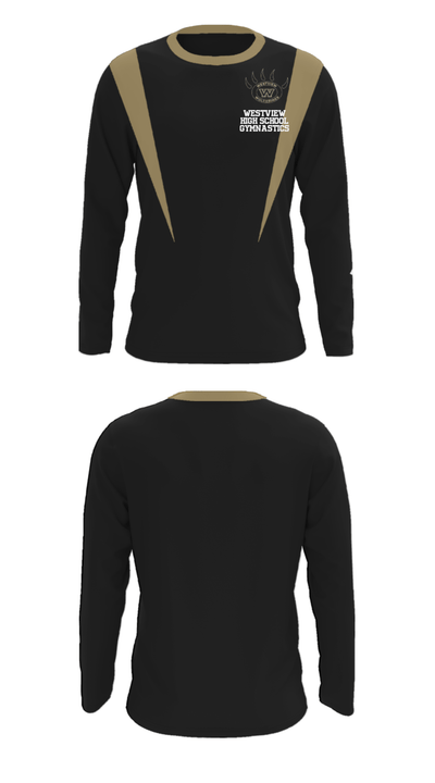 Westview High School Gymnastics 94290525 Long Sleeve Performance Shirt - 31