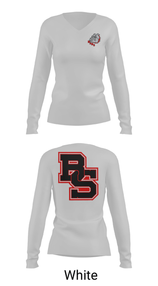 Women's Long Sleeve Vneck Shirt, Boiling Springs High School Wrestling, Wrestling, Teamtime, Team time, sublimation, custom sports apparel, team uniforms, spirit wear, spiritwear, sports uniforms, custom shirts, team store, custom team store, fundraiser sports, apparel fundraiser
